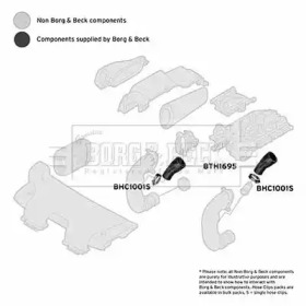 BORG & BECK bth1695 -  Трубка нагнетаемого воздуха